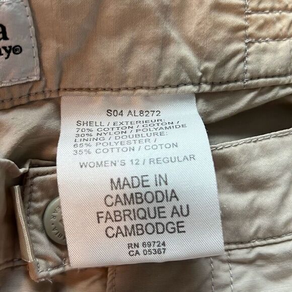 Columbia khaki beige zip off pants Shorts size 12 - Picture 10 of 10